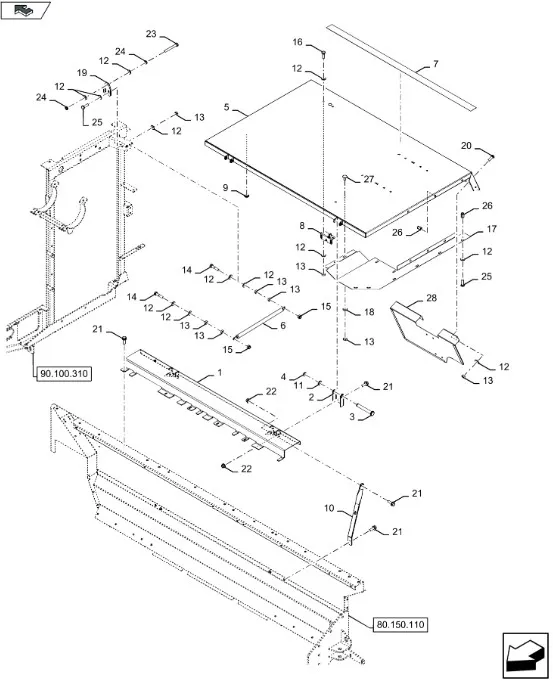 47481040 - Прижимная планка